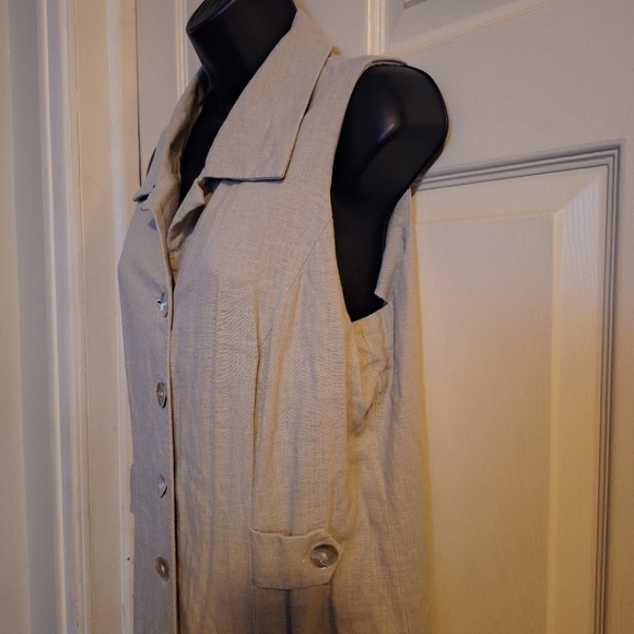 Virgo button-down dress peephole in back size 16 - Picture 5 of 6
